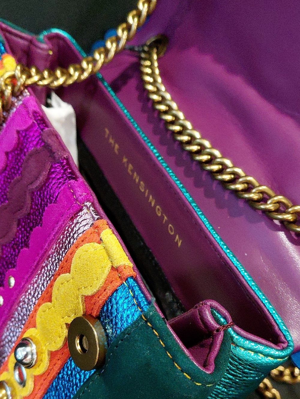 KURT GEIGER LONDON KENSINGTON STUDS CROSSBODY - Picture 13 of 14